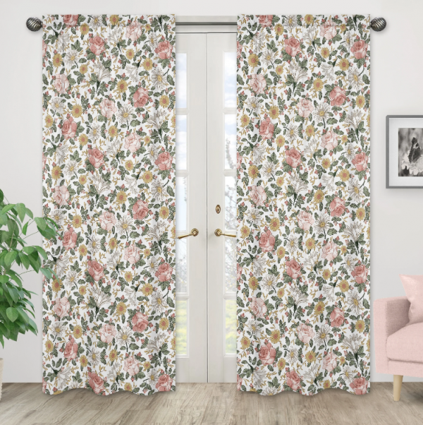 Gorden dengan Motif Bunga Vintage